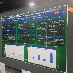 Poster by Dr. Pierre, Dr. Leung, and Dr. Bhardwaj on display