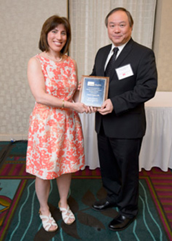 Dennis Pangtay, MD being honored as a UTMB Health Top Doc