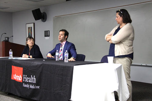 Catherin Troisi, PhD, Rajeev Ramchand, PhD, and Laura Rudkin, PhD at the Panel on Gun Violence and Gun Policy